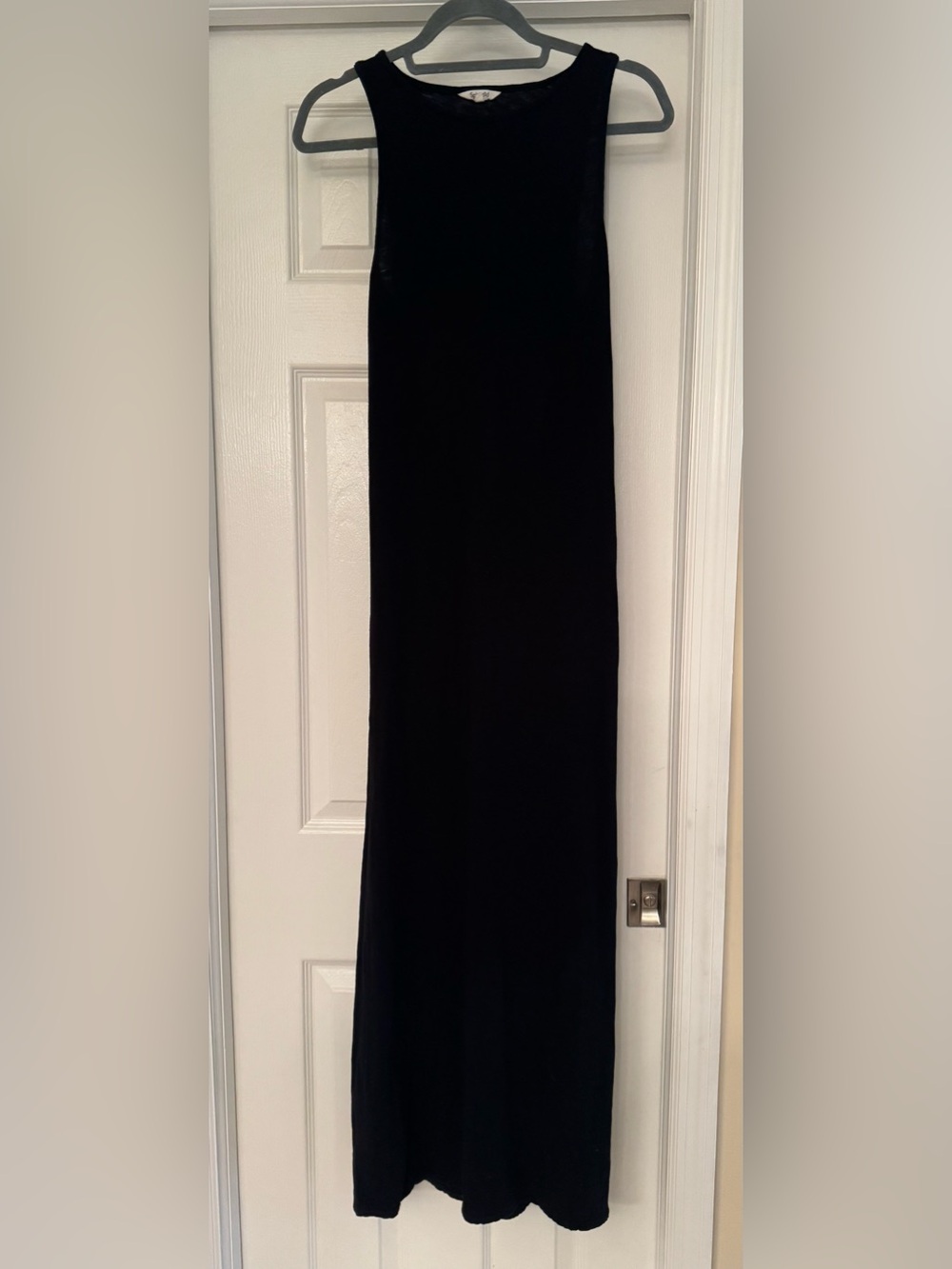 Splendid Black Backless cutout Maxi Dress size small sleeveless